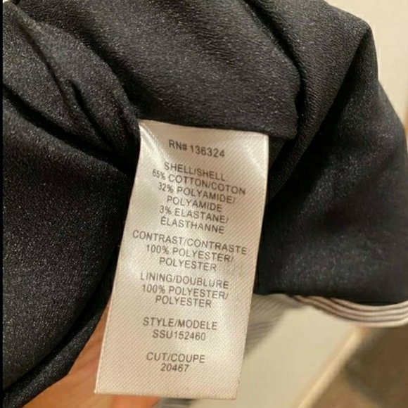 Halston Heritage Black Chalk Stripe Dress modified - Picture 10 of 10